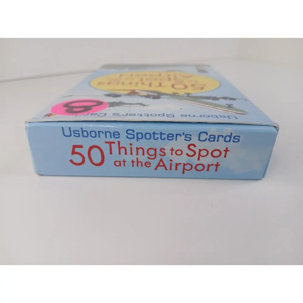 Usborne Spotter's Cards - 50 Things to Spot at the Airport Kids Activity *